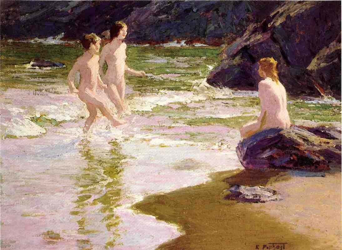 Edward Henry Potthast Young Bathers